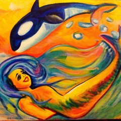 Mermaid and Orca