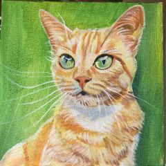 Orange Tabby Painting